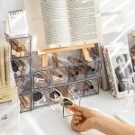 Schreibtisch-Organizer aus Acryl mit 4 Schubladen, stapelbare Brillenvitrine, Aufbewahrungsbox für Make-up-Pinsel und Schreibwaren, 27x17.5x7.3cm – Bild 4