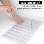 Schrank Regal Teiler Partition Zubehör Einstellbare Kleidung Geldbörsen Handtasche Organizer, 3 Bases 4 Dividers, 6 Bases 8 Dividers – Bild 6