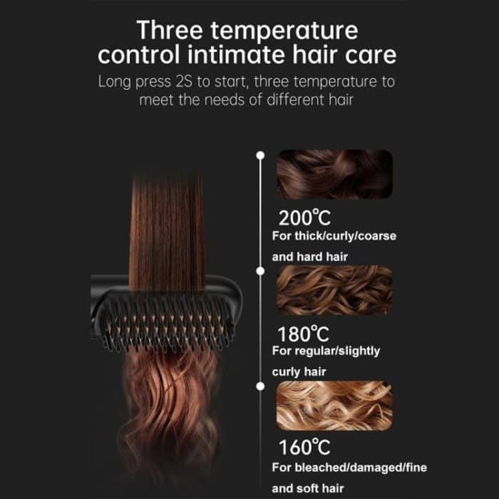 Negative Ionen-Haarpflege Kabelloser Haarglätter Tragbarer Haarglätter für glattes und lockiges Haar – Bild 7