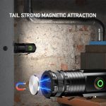 Mini-Taschenlampe mit 3 LEDs, wiederaufladbar, wasserdicht, mit Magnet am Ende und Batterie, S350, S400 – Bild 6