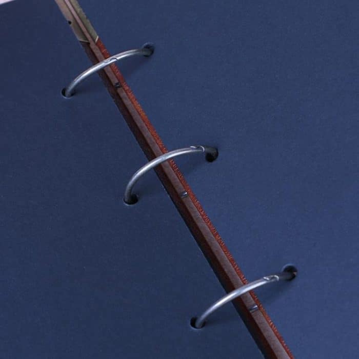 16 zoll Kunst Vintage Leder Fotoalbum DIY Hand-geklebt Fotoalbum Binder Bild Sammelalbum, 26x27cm – Bild 4