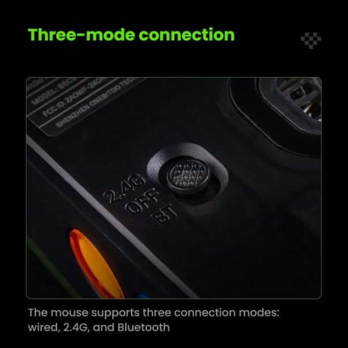 8BitDo Retro R8 Grün durchscheinende kabellose Maus mit Ladestation – Bild 5