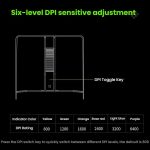 8BitDo Retro R8 Grün durchscheinende kabellose Maus mit Ladestation – Bild 6