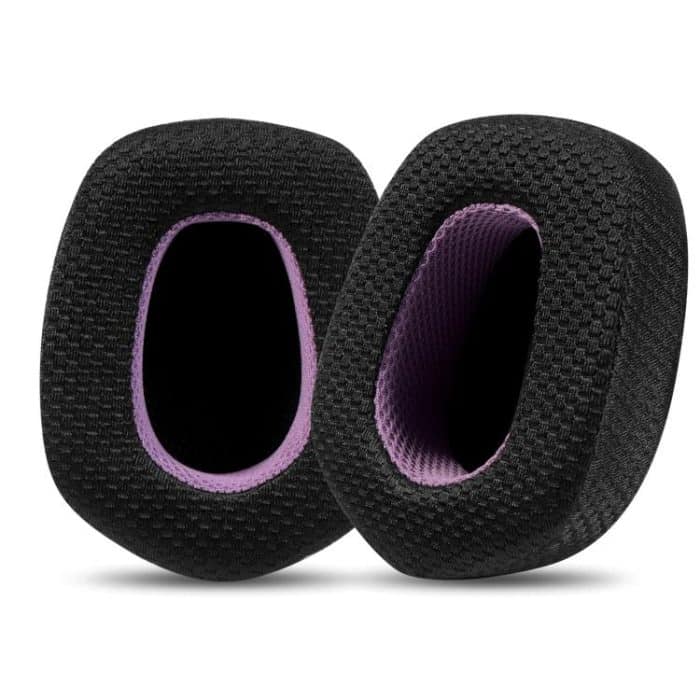 TBD0605774501.jpg Für Logitech G733 LIGHTSPEED Headset 1 paar Ohr Pads Schwamm Weiche Kissen, Weaving Black Purple, Ice Feeling Black Purple, Black, Gray, Purple, Blue – Bild 1