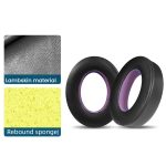 Für Bose NC700 Kopfhörer 1 Paar Lammfell-Ohrpolster Kontrastfarbe Ohrenschützer Schwammabdeckung – Bild 3