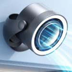 F158 Desktop Mini-Umwälzventilator mit mehreren Geschwindigkeiten, zeitgesteuerter Fernbedienung und beleuchtetem Ventilator, Gray Plug-In, Beige Plug-In, Gray Rechargeable, Beige Rechargeable – Bild 2