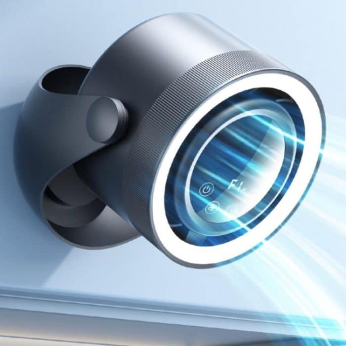 F158 Desktop Mini-Umwälzventilator mit mehreren Geschwindigkeiten, zeitgesteuerter Fernbedienung und beleuchtetem Ventilator, Gray Plug-In, Beige Plug-In, Gray Rechargeable, Beige Rechargeable – Bild 2