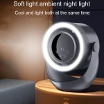 F158 Desktop Mini-Umwälzventilator mit mehreren Geschwindigkeiten, zeitgesteuerter Fernbedienung und beleuchtetem Ventilator, Gray Plug-In, Beige Plug-In, Gray Rechargeable, Beige Rechargeable – Bild 12