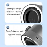 F158 Desktop Mini-Umwälzventilator mit mehreren Geschwindigkeiten, zeitgesteuerter Fernbedienung und beleuchtetem Ventilator, Gray Plug-In, Beige Plug-In, Gray Rechargeable, Beige Rechargeable – Bild 4