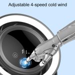 F158 Desktop Mini-Umwälzventilator mit mehreren Geschwindigkeiten, zeitgesteuerter Fernbedienung und beleuchtetem Ventilator, Gray Plug-In, Beige Plug-In, Gray Rechargeable, Beige Rechargeable – Bild 7