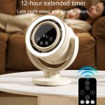 F168 Intelligenter Sprach-Desktop-Umwälzventilator Touchscreen-Schüttelkopf Hohe Rotationsgeschwindigkeit Rotorloser Nachtlichtventilator – Bild 11