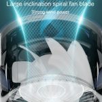 F168 Intelligenter Sprach-Desktop-Umwälzventilator Touchscreen-Schüttelkopf Hohe Rotationsgeschwindigkeit Rotorloser Nachtlichtventilator – Bild 7