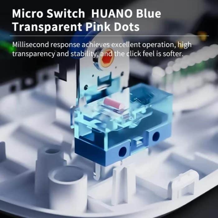 Ajazz AJ199 MAX Kabellose 2,4 GHz kabelgebundene BT-Tri-Mode-Maus PAW3395 Leichte Gaming-Maus – Bild 7