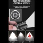 Mini TYPE-C wiederaufladbare weiße Laser-LED-Taschenlampe mit starkem Licht und großer Reichweite – Bild 7