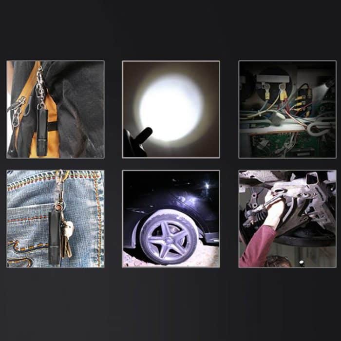 Kleine tragbare LED-Taschenlampe mit Schlüsselanhänger – Bild 8