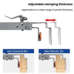 RUITOOL Edelstahl Push Quick Drawer Clamp Einstellbare Teleskop Holzbearbeitung Vorrichtung Klemmen, Small Bow Clip, Small Bow Clip + 1pc Big Bow Clip Plate – Bild 6