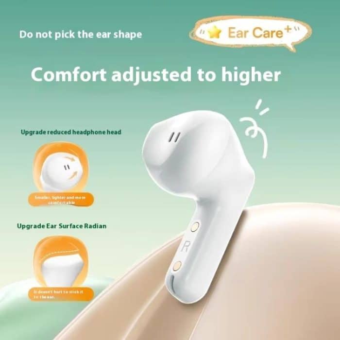 Havit E9 Semi-In-Ear ENC Rauschunterdrückung Kabellose Bluetooth-Kopfhörer, White-Standard Edition, White-Flagship Edition, Pink-Standard Edition, Pink-Flagship Edition – Bild 4