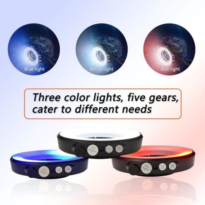 SeaFrogs SL-108 40 m wasserdichtes Tiefenringlicht, Unterwasserfotografie-Fülllicht, 5 Lichtmodi, SL-108 Black, SL-108 Red – Bild 6