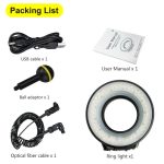 SeaFrogs SL-108 40 m wasserdichtes Tiefenringlicht, Unterwasserfotografie-Fülllicht, 5 Lichtmodi, SL-108 Black, SL-108 Red – Bild 7