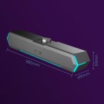 Havit M19 RGB-Lichteffekt-Desktop-Computer-Kabellautsprecher, Black Standard Version, White Standard Version, Black Bluetooth Version, Bluetooth Microphone Version – Bild 2