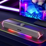 Havit M19 RGB-Lichteffekt-Desktop-Computer-Kabellautsprecher, Black Standard Version, White Standard Version, Black Bluetooth Version, Bluetooth Microphone Version – Bild 8