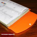 2 teile/paket A4 Transparent Kunststoff Datei Ordner 11-loch Lose-blatt Tasche mit Snap Verschluss – Bild 4