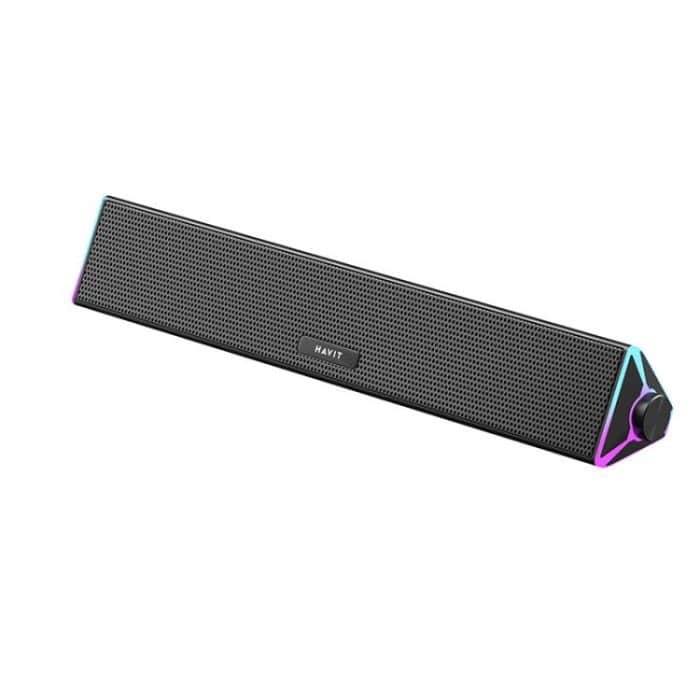 Havit M15 RGB-Beleuchtungseffekt Dual-Lautsprecher Stereo-Desktop-Computer Kabelgebundener Lautsprecher – Bild 1