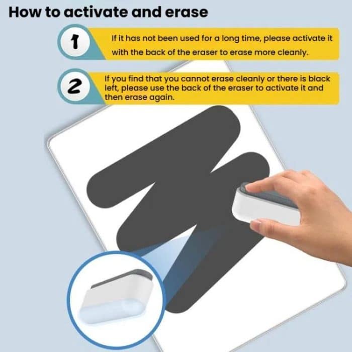 Magnetisches Whiteboard mit Nano-Mikrokapseln zum Zeichnen und Schreiben, A3 20 Inches, A4 16 Inches, A5 11 Inches – Bild 4