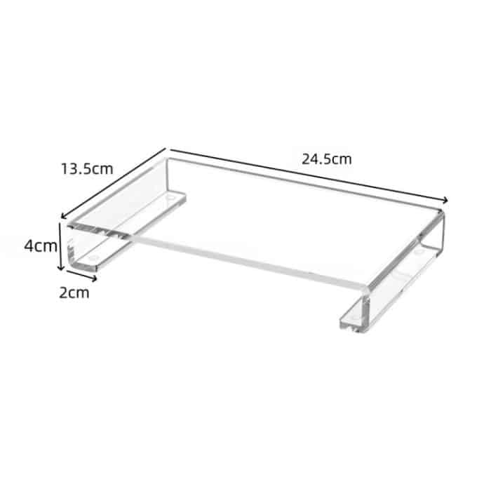 Aufbewahrungsregal für Schminktische mit Tablettbasis aus Acryl, 1pc, 2pcs – Bild 2