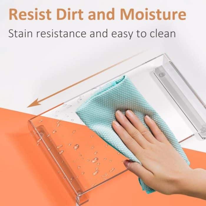 Aufbewahrungsregal für Schminktische mit Tablettbasis aus Acryl, 1pc, 2pcs – Bild 3