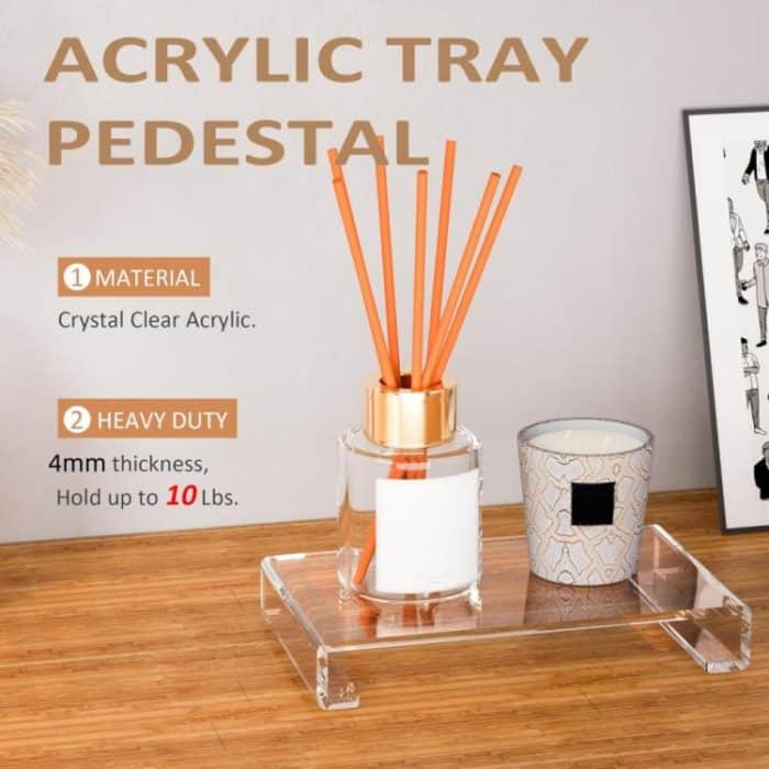 Aufbewahrungsregal für Schminktische mit Tablettbasis aus Acryl, 1pc, 2pcs – Bild 5