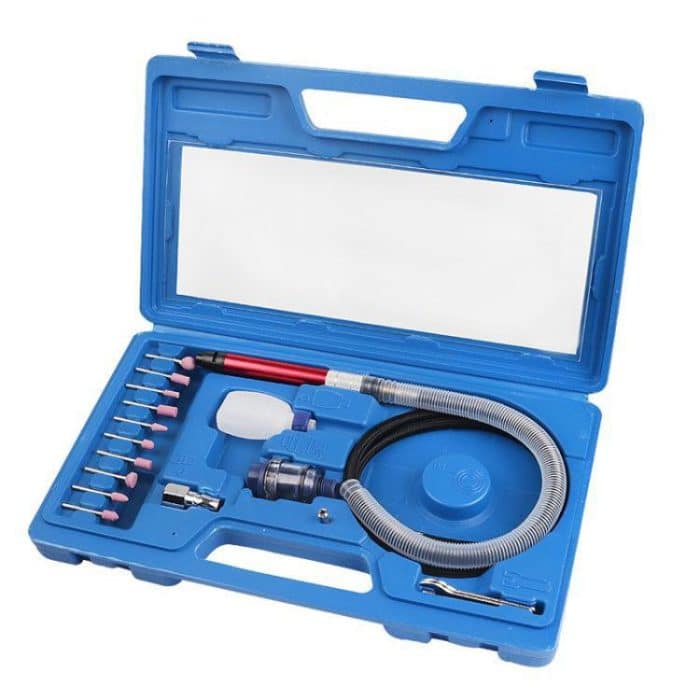 Hochgeschwindigkeits-Luftmikro-Stabschleifer-Kits Druckluftwerkzeug Kleiner Gravierstift Druckluft-Polierwerkzeuge, 17 In 1 – Bild 1