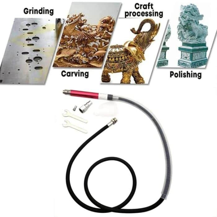 Hochgeschwindigkeits-Luftmikro-Stabschleifer-Kits Druckluftwerkzeug Kleiner Gravierstift Druckluft-Polierwerkzeuge, 17 In 1 – Bild 9