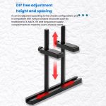 FinalCool Aluminiumlegierung Einstellbare Grafikkartenhalterung Chassis Lüfterposition Grafikhalter Unterstützung, 8cm Black, 8cm Silver, 12cm Black, 12cm Silver – Bild 4