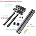 FinalCool Aluminiumlegierung Einstellbare Grafikkartenhalterung Chassis Lüfterposition Grafikhalter Unterstützung, 8cm Black, 8cm Silver, 12cm Black, 12cm Silver – Bild 5