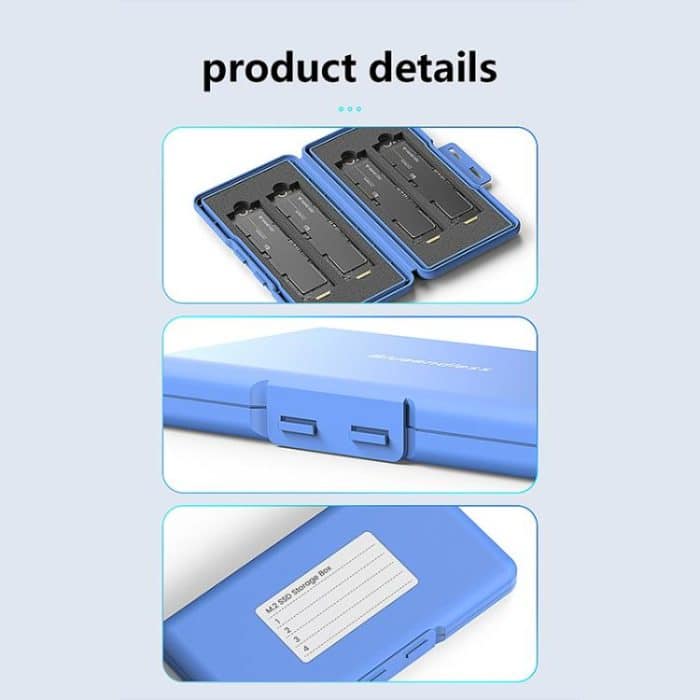 Blueendless M1 Universal M.2 SSD Stoßfeste und wasserdichte Aufbewahrungsbox – Bild 7