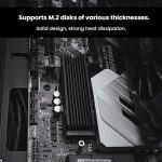 FinalCool M.2 2280 NVME SSD Kühler Aluminium Kühlkörper für Desktop PC PS5, M.2 2280 Black, M.2 2280 Silver, M.2 2280 Red – Bild 4