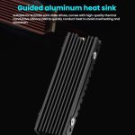 FinalCool M.2 2280 NVME SSD Kühler Aluminium Kühlkörper für Desktop PC PS5, M.2 2280 Black, M.2 2280 Silver, M.2 2280 Red – Bild 5