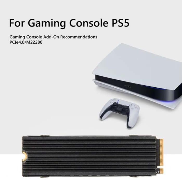 FinalCool M.2 2280 NVME SSD Kühler Aluminium Kühlkörper für Desktop PC PS5, M.2 2280 Black, M.2 2280 Silver, M.2 2280 Red – Bild 6