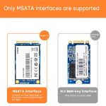 JEYI mSATA zu USB 3.1 Typ-C 6Gbps SSD Gehäuse Adapter Fall Aluminium Externe SSD Fall – Bild 3