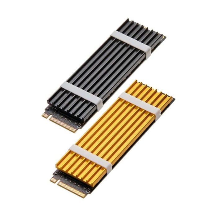 FinalCool M.2 2280 NVMe SSD Kühlkörper Solid State Drive Kühler, XN80 M.2 2280 Gold, XN80 M.2 2280 Black – Bild 2