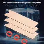 M.2 2280 NVME SSD-Kühlkörper aus reinem Kupfer für Laptops/PCs, JEYI  icopper-One, JEYI  icopper-3 – Bild 5