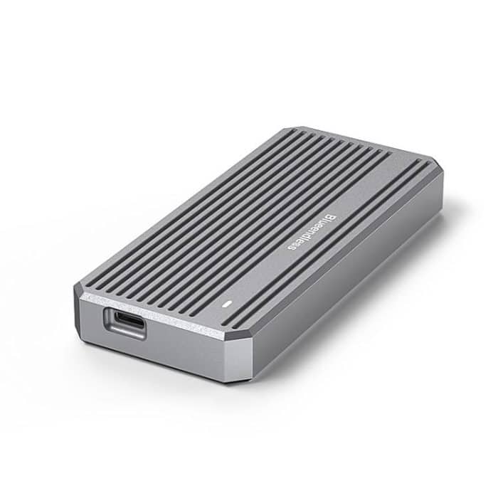 Blueendless M.2 Nvme SSD Box 40Gbps Festplattenleser, USB4 Box, USB4 Box with RGB Lights + Fan – Bild 1