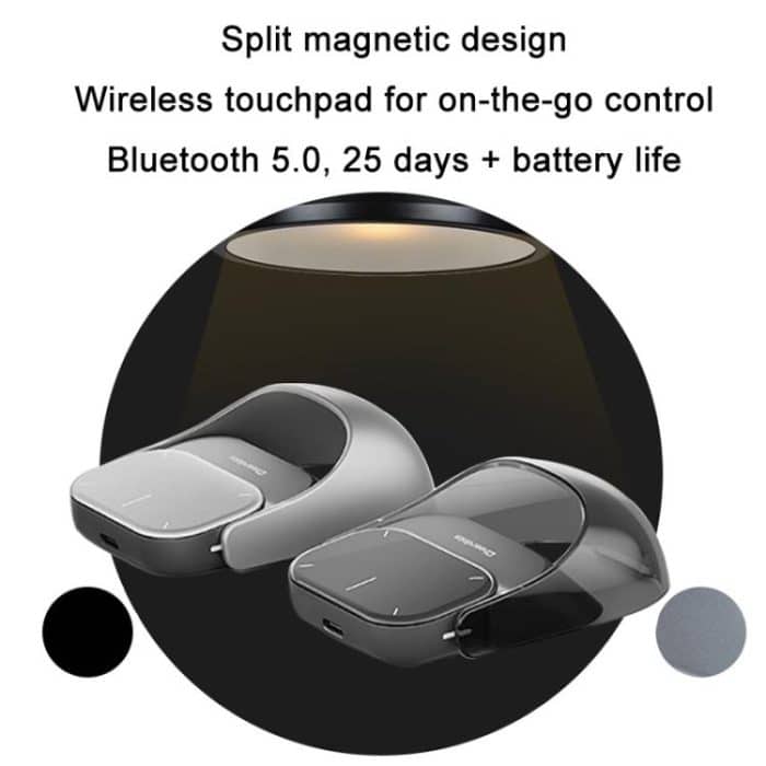 Cheerdots 2 Smart Magnetic Split Air Mouse Kabelloses Laden Bluetooth Dual Mode Maus, Black Basic, Dark Grey Basic, Black Recording, Dark Grey Recording – Bild 5