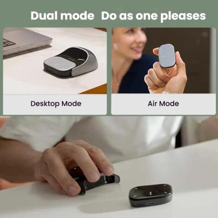 Cheerdots 2 Smart Magnetic Split Air Mouse Kabelloses Laden Bluetooth Dual Mode Maus, Black Basic, Dark Grey Basic, Black Recording, Dark Grey Recording – Bild 8