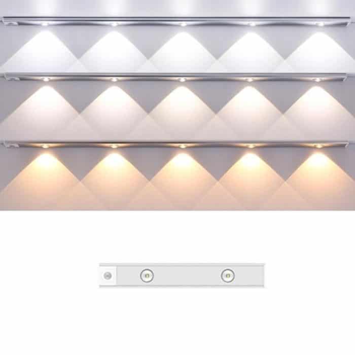 TBD0605839501A.jpg Wiederaufladbare Bewegungssensor-Lichtleiste, Schrank-Garderobenlampe mit Fernbedienung, 20cm, 30cm, 40cm, 60cm, 80cm – Bild 1