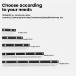 Wiederaufladbare Bewegungssensor-Lichtleiste, Schrank-Garderobenlampe mit Fernbedienung, 20cm, 30cm, 40cm, 60cm, 80cm – Bild 11