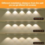 Wiederaufladbare Bewegungssensor-Lichtleiste, Schrank-Garderobenlampe mit Fernbedienung, 20cm, 30cm, 40cm, 60cm, 80cm – Bild 5