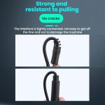 Monokabel, 2-poliges AUX-Einzelkopfkabel, Lautsprecher-Audio-Netzkabel, Audiokabel, Länge: 25 cm, 2.5mm Male, 2.5mm Female, 3.5mm Male, 3.5mm Female – Bild 9