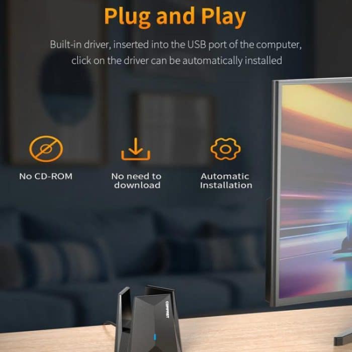 COMFAST CF-987BE Tri-Band 6500Mbps WiFi7 USB 3.0 Drahtloser Netzwerkadapter – Bild 11